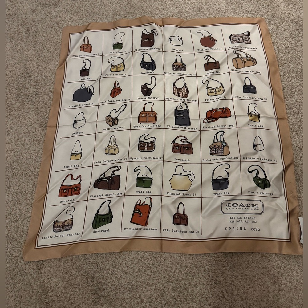 NWT Coach Spring 2026 Catalog Scarf - Picture 3 of 7